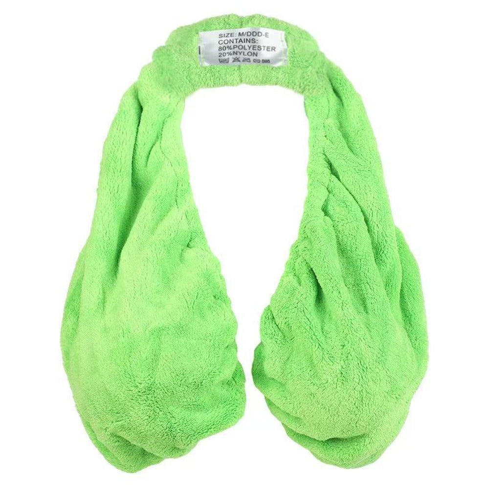 Towel Bra Wrap Double-Sided Coral Fleece 450GSM Absorbent Soft Warm Strapless Hanging Neck Chest Wrap for Beach Sports Daily Wear Feeding Women S M L Black Pink White Red Blue Green Purple