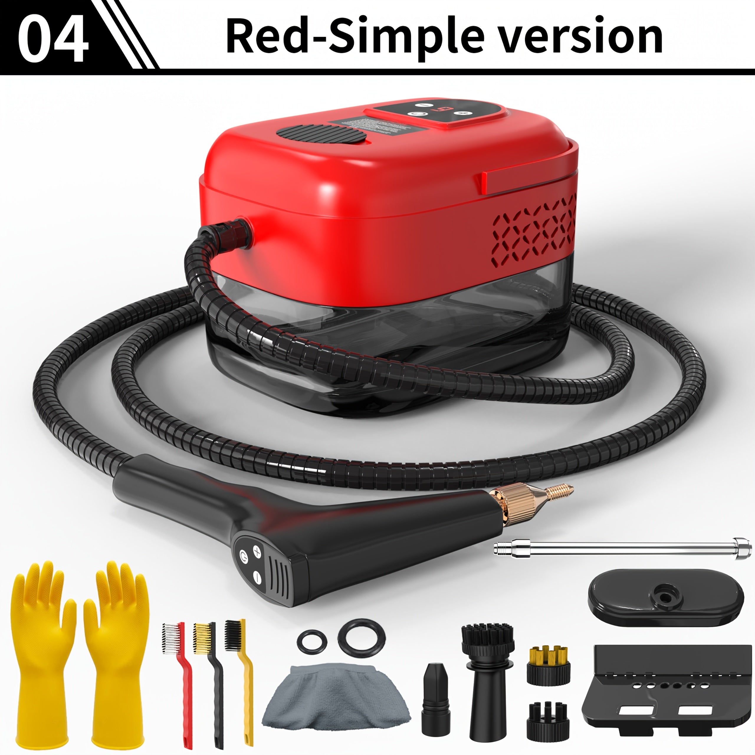 High Temperature Steam Cleaner Handheld Carpet Cleaner High Pressure for Kitchen Grease Sofa Air Conditioner Washing Machine Tile Grout Easy Carry Home Use