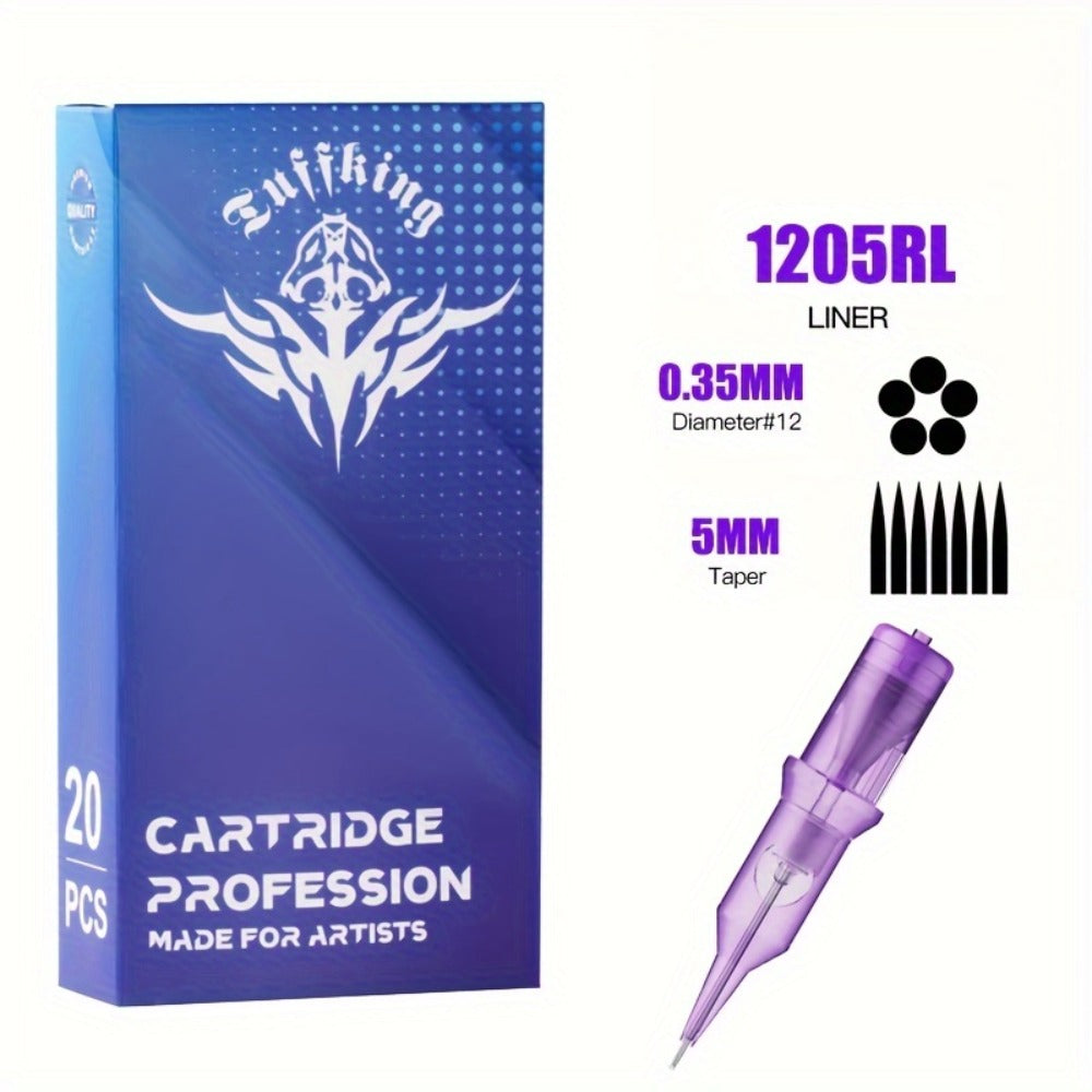 Disposable Tattoo Needles Mixed Size Sterilized RL RS M1 0.35mm ¨C Safety Tattoo Needle Set for Tattoo Artists and Beginners, Body Art Supplies 30 40 100 Piece Bulk Pack