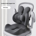 Lumbar Support Cushion & Seat Cushion Set ¨C Ergonomic Office Chair Pillow for Lower Back Pain Relief, Breathable Memory Foam Waist & Hip Support for Home, Car & Desk Chair