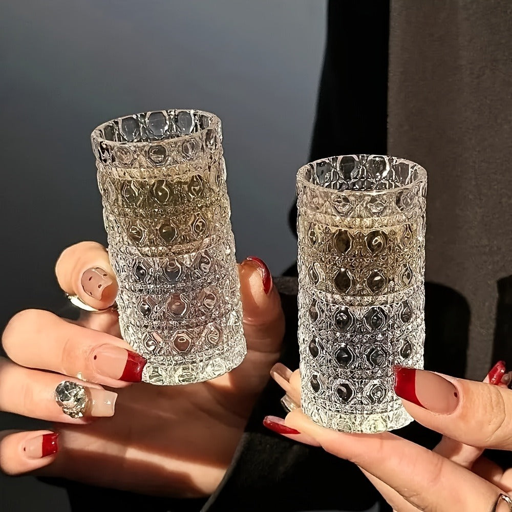 Shot Glass Set Diamond Engraved ¨C Whiskey Vodka Tequila Glasses for Parties Weddings Home Bar Entertaining Reusable Barware Gift