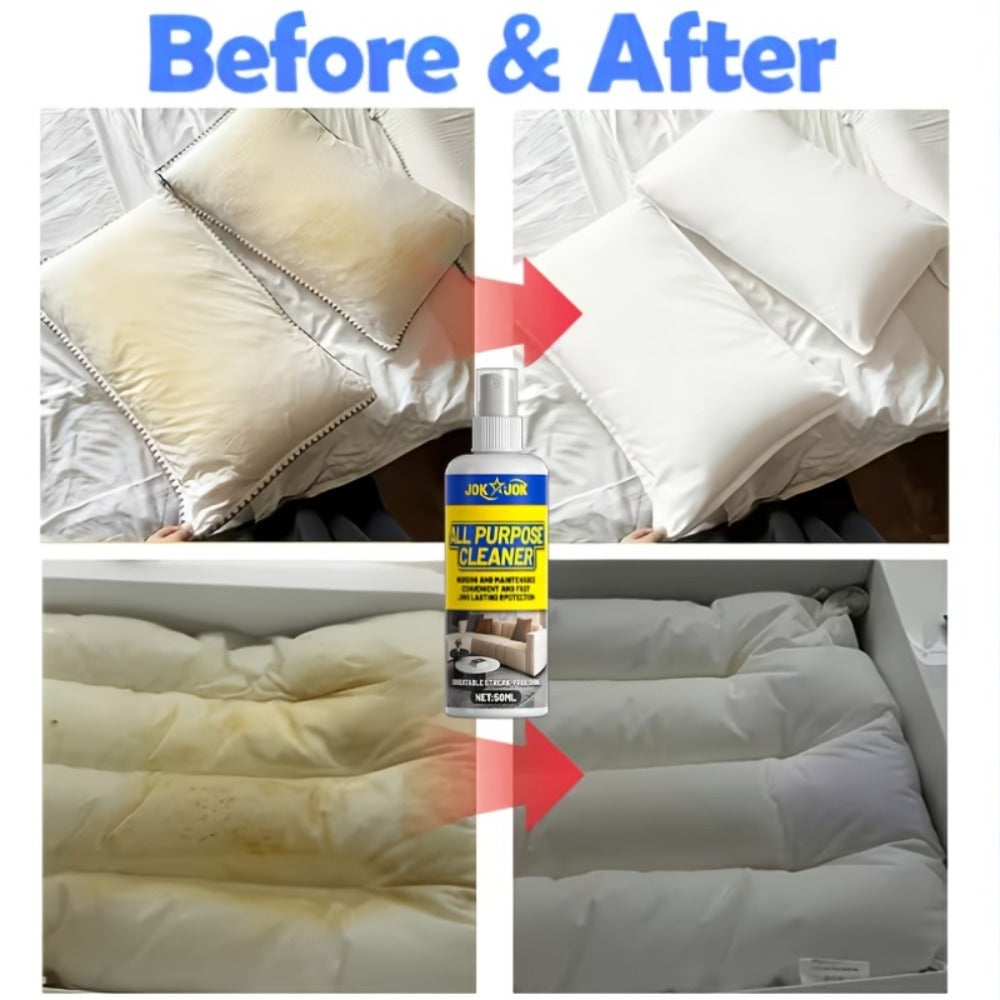 Dry Cleaning Spray for Sofa, Carpet & Leather ¨C Waterless Fabric Stain Remover Spray with Glycerin, Quick Upholstery Cleaner Safe for Indoor Furniture, Bedroom & Living Room Use