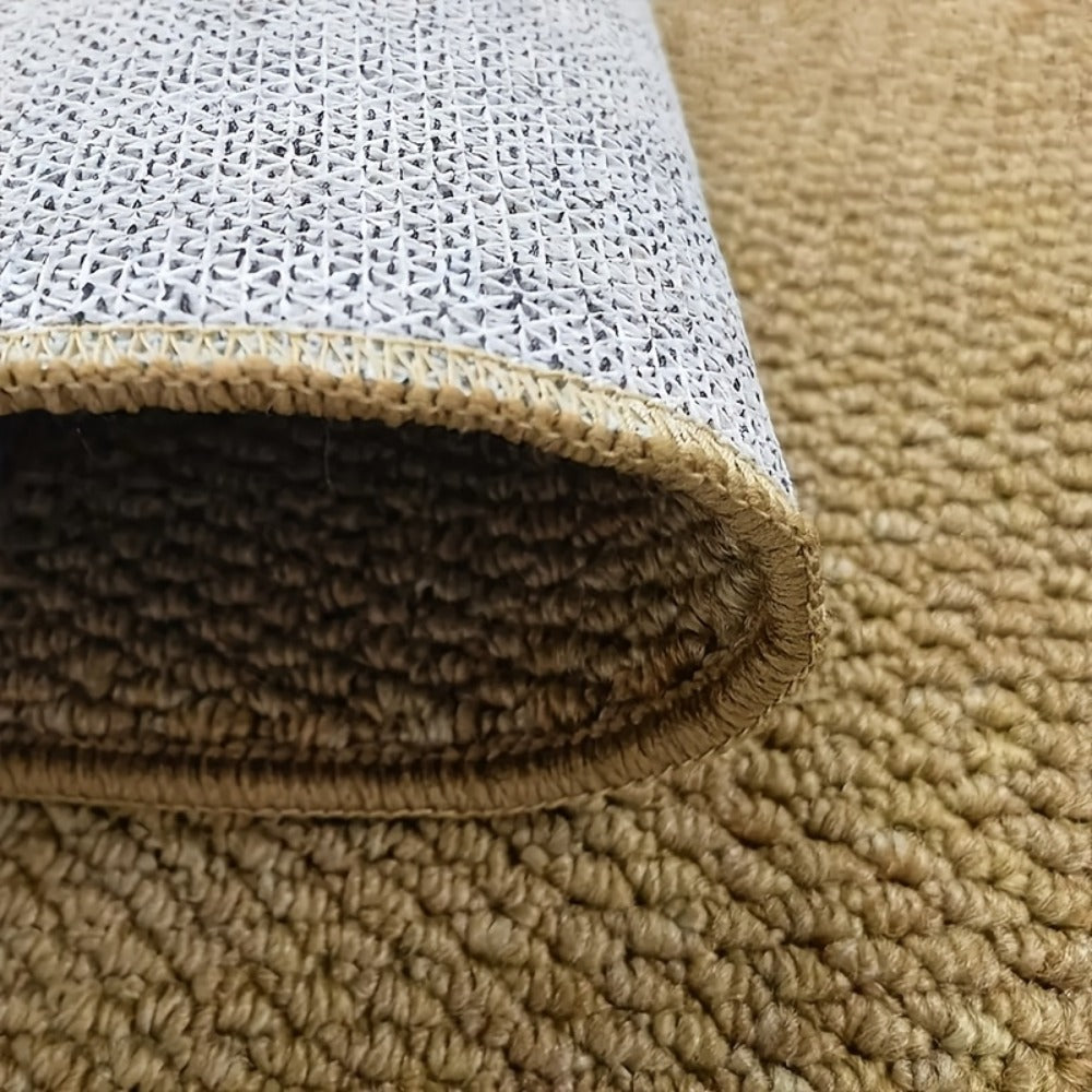 Cat Scratch Resistant Bath Mat Non-Slip Absorbent Entryway Rug Imitation Sisal Floor Mat for Bathroom Doorway Mud Sand Removal Easy Clean 31.5x47.24 inch