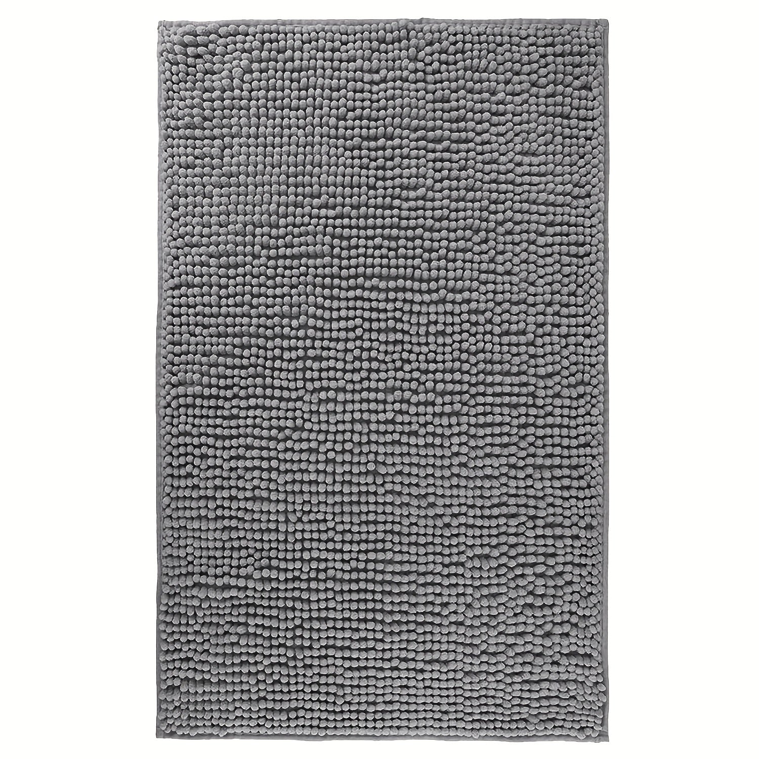 Chenille Bath Rug Extra Thick Soft Absorbent Non-Slip Bathroom Mat Machine Washable, Multiple Sizes & Colors