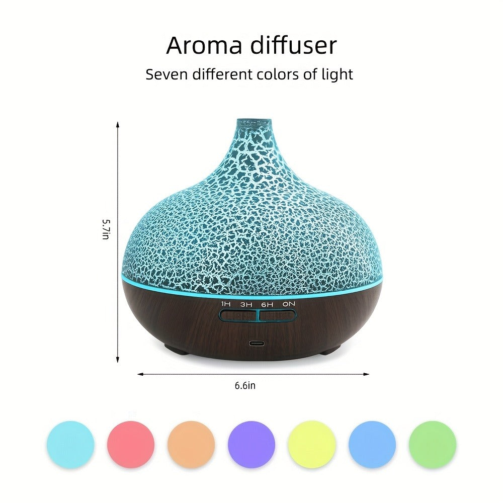 Essential Oil Diffuser 2 Pack 18.6oz Soundwave Technology Cool Mist Humidifier with Remote Control 7-Color LED Ultra Quiet Aromatherapy Gift Set with 12 Essential Oils