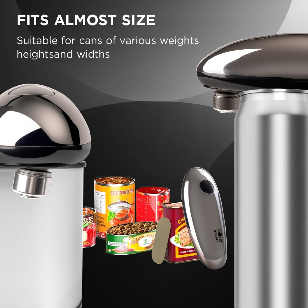 Electric Can Opener One Touch ¨C Automatic 360¡ã Rotation for All Can Sizes, Smooth Safe Edge, Battery Operated, Ideal for Seniors & Arthritic Hands, Kitchen Gadget
