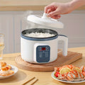 Electric Hot Pot 1.7L Multifunctional | 6 Cooking Modes Steam & Cook Non-Stick Mini Electric Cooker with Overheat & Dry Protection for 1-2 People ¨C Rice, Soup, Noodles & More, Single & Double Layer