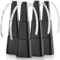 Outdoor Food Fan 4-Pack Battery Powered Silent Table Fan with Hook for Picnic BBQ Patio Party Restaurant Desktop Home Food Protection Black