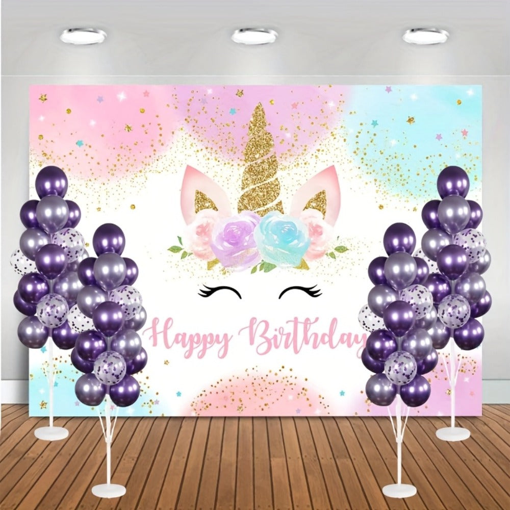 Balloon Stand Kit 63-Inch with Base | 19-Balloon Arch Holder for Birthday, Wedding, Graduation & Christmas Party Centerpiece - Sturdy PP Pole, Table & Floor Use, Easy Assembly, Durable Reusable 2pcs