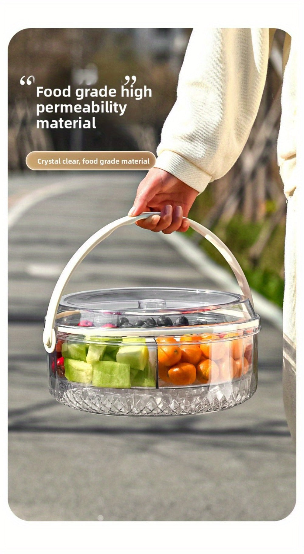 Portable Ice Bucket with Lid Large Capacity Insulated Beverage Cooler for Outdoor Party Beer Champagne Fruit