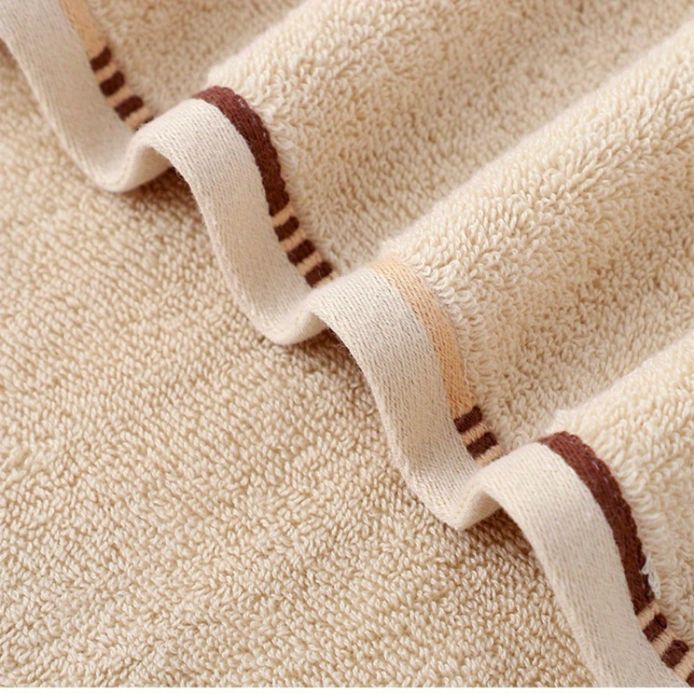 Cotton Face Towels 4-Pack Set, Super Absorbent Soft Pure Cotton Washcloths for Hotel Spa Salon Home Use, Skin-Friendly Cleansing & Dry Hair Towels