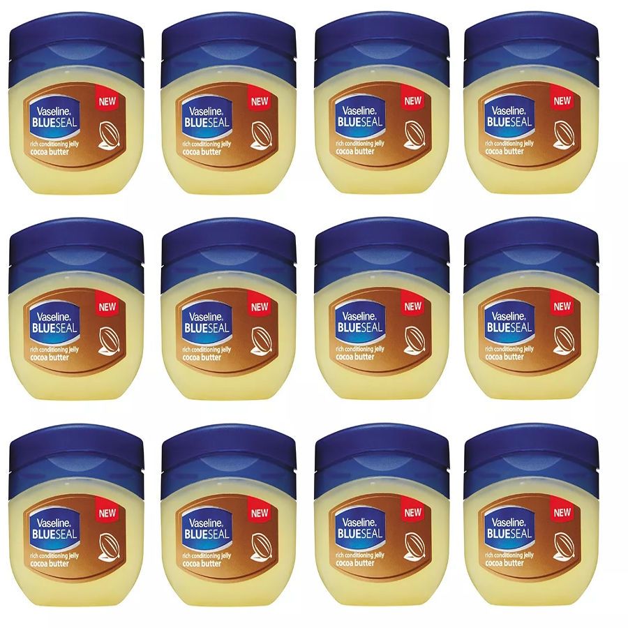 Cocoa Butter Moisturizing Jelly 50ml 12-Pack - Deep Hydration, Nourishing Body & Skin Care for Dry Skin | Bulk Value Set | Men & Women
