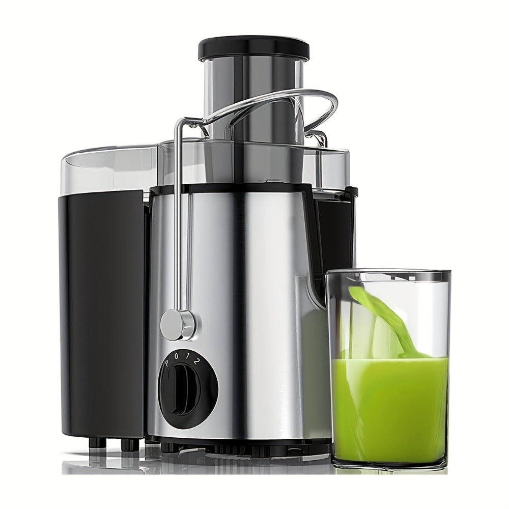 Juicer Machine Wide Mouth Juice Extractor Blender Food Processor 3-Speed Settings Easy Clean One-Touch Operation Multi-function with Detachable Parts for Vegetables Fruits