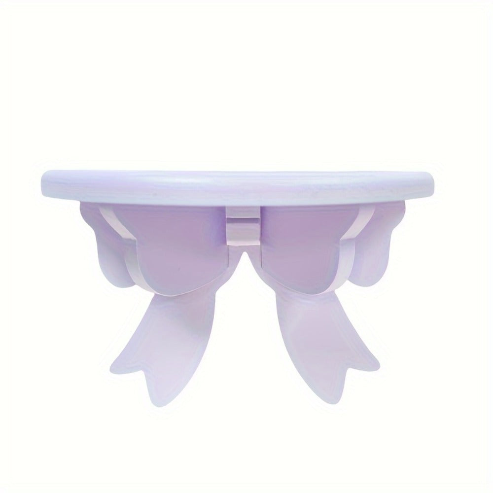 Floating Wooden Wall Shelf with Bow Design - Wall-Mounted Storage Rack for Bathroom Kitchen Living Room Bedroom Decor