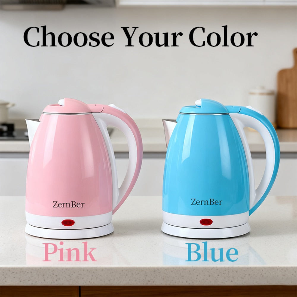 Electric Kettle 60oz 1000W with LED Indicator ¨C Fast Boiling Hot Water Kettle with Heating Base, Auto Shut-Off & Boil-Dry Protection, Perfect for Coffee & Tea, Ideal Holiday Gift ¨C Blue