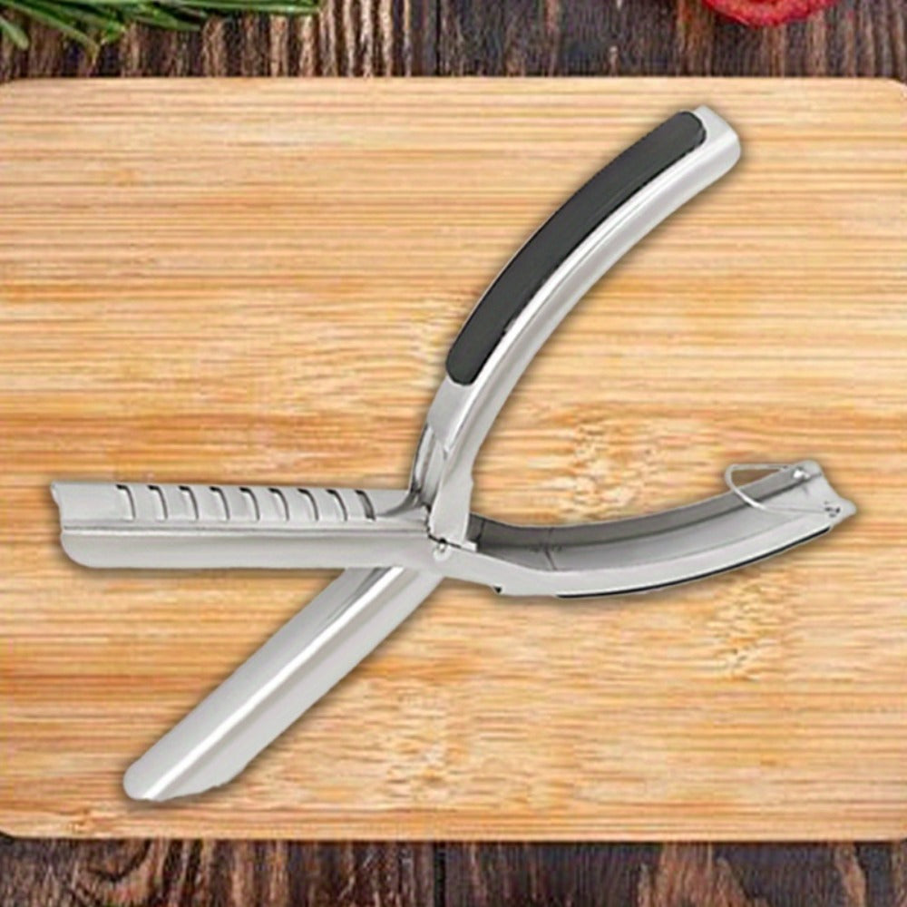 BBQ Rib Membrane Remover Tool Stainless Steel Rib Peeler with Ergonomic Handle, Food Grade Manual Rib Prep Kitchen Gadget for Grilling, Smoking, Home Cooks and Professional Chefs
