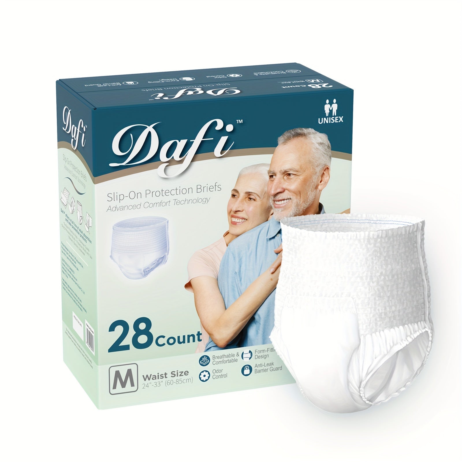 Adult Incontinence Underwear for Women Men Disposable Pull Up Briefs Overnight Bladder Control Maximum Absorbency M L XL 2XL 24 26 28 Count