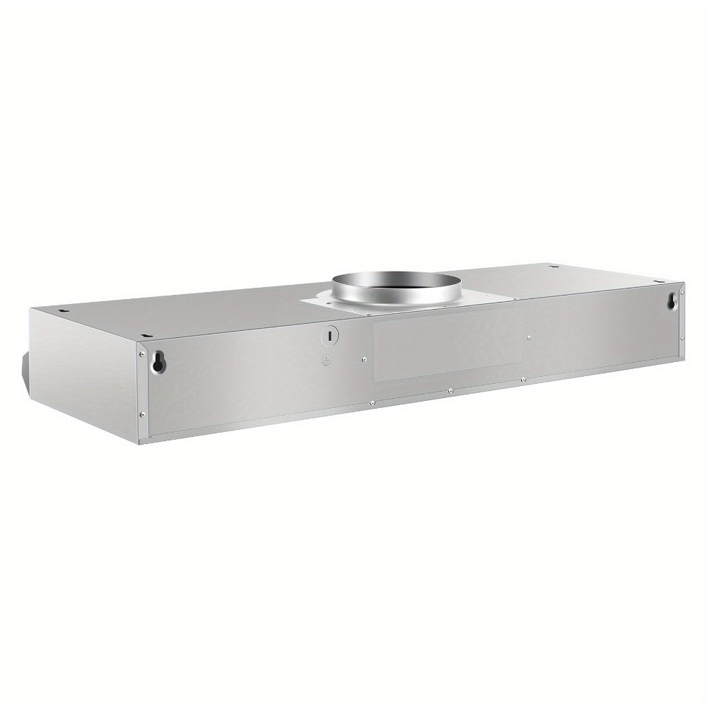 Range Hood 36 Inch Under Cabinet Ducted Ductless Convertible Stainless Steel 350CFM 2-Speed Exhaust Fan LED Light 3-Layer Aluminum Mesh Filter Top Rear Venting Kitchen Vent Hood
