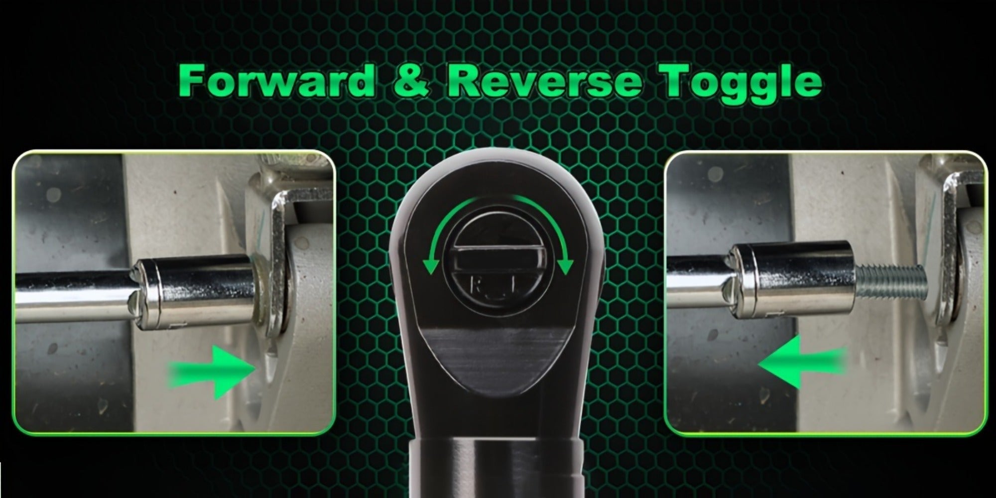 12V Cordless Ratchet Wrench Set 3/8¡± Drive | 40 Ft-lbs Torque, Variable Speed Trigger, Lithium-Ion Battery, 7 Sockets Included
