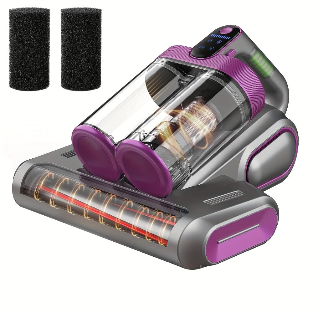 Cordless Mattress Vacuum Cleaner 16Kpa UV Light & 80000 RPM Sonic Technology, 3-Min Fast Charge Handheld Bed Vacuum for Mattress Sofa Carpet Dust Mites