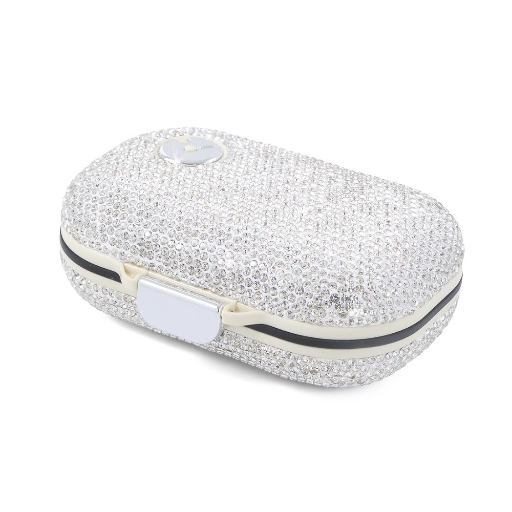 Travel Pill Organizer 7 Compartments, Moisture-Proof Compact Portable Pill Box for Vitamins Fish Oil & Medications, Daily Pill Case in Square or Oblong Shape, Multiple Colors Available