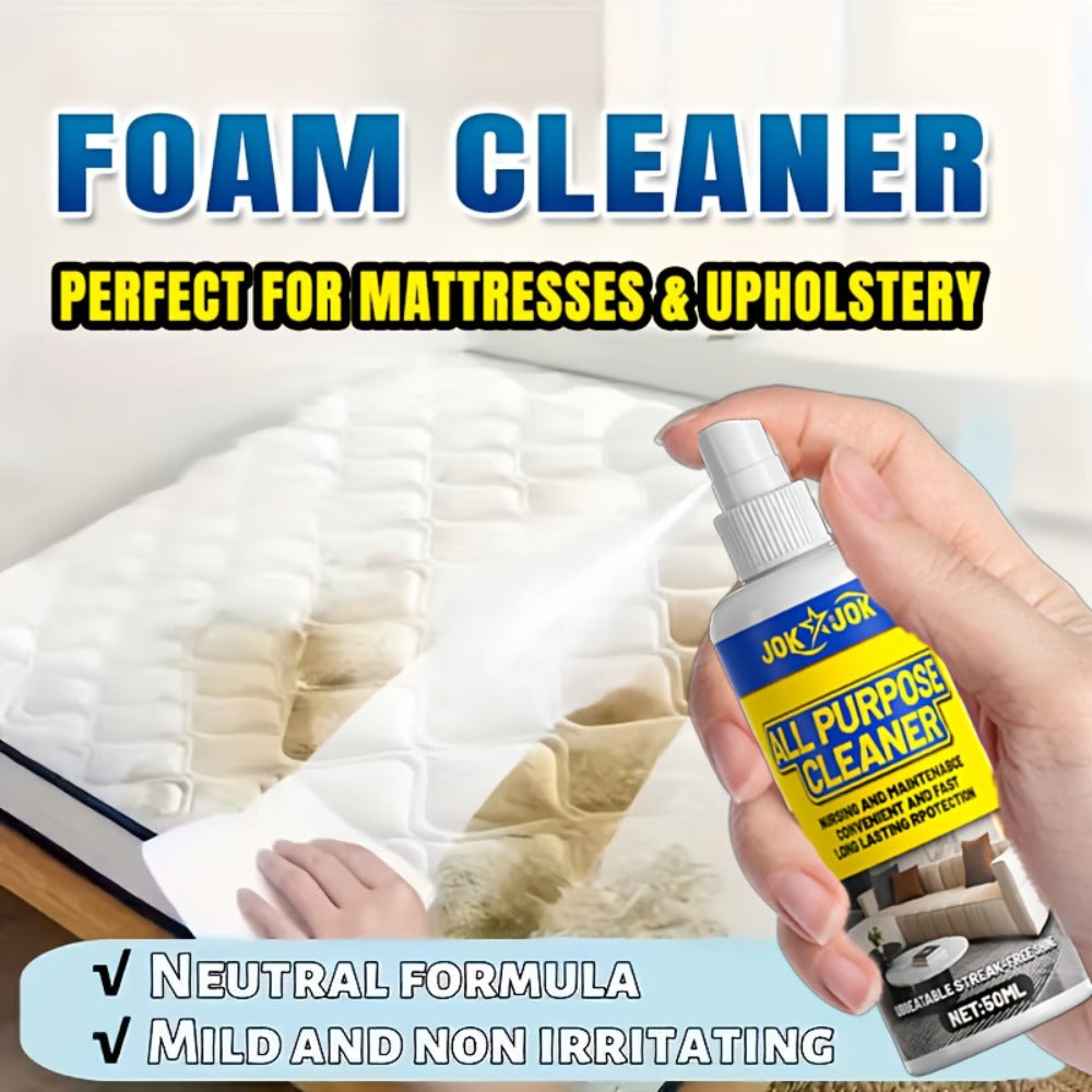 Dry Cleaning Spray for Sofa, Carpet & Leather ¨C Waterless Fabric Stain Remover Spray with Glycerin, Quick Upholstery Cleaner Safe for Indoor Furniture, Bedroom & Living Room Use