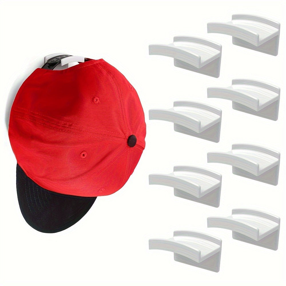 Hat Hooks Wall Mounted 20-Pack, Strong Adhesive Baseball Cap Hooks ¡ª No Drilling Multi-Purpose Hat Rack Organizer for Caps, Bags, Keys & More | Black & White