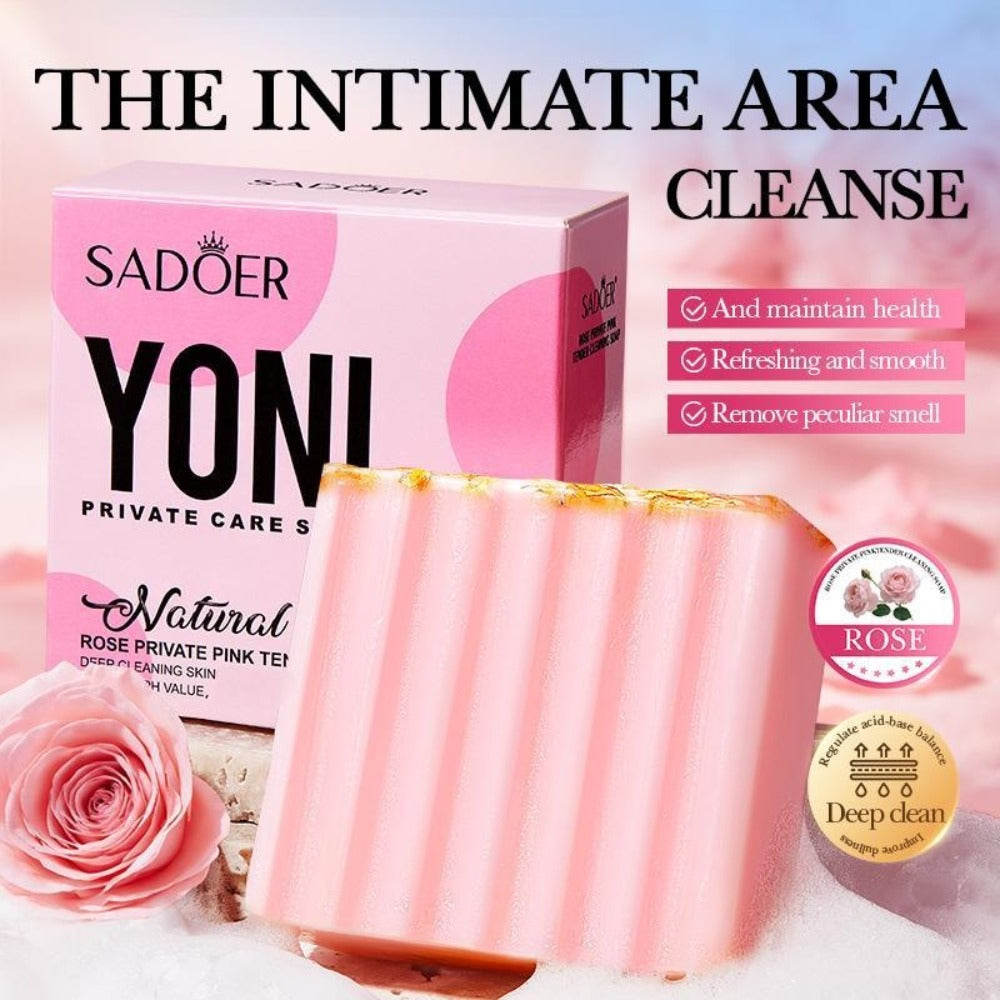 Intimate Cleansing Soap Rose Essence Built-in Bubble Net Rich Foam pH Balance Moisturizing Private Parts Soap for Women Peach Strawberry 2pcs 4pcs
