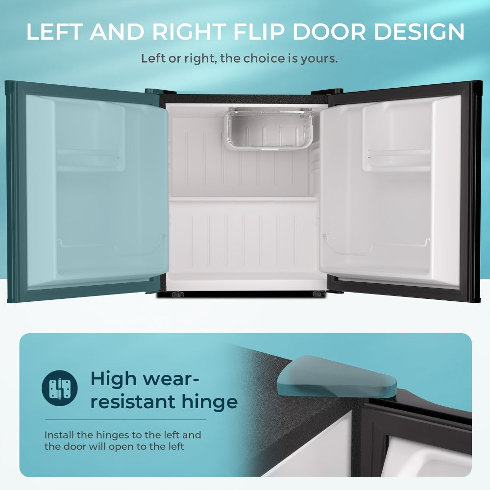 Mini Fridge with Freezer 1.7/3.5 Cu.Ft - Compact Refrigerator with Adjustable Thermostat, Energy Saving, Quiet 38dB, Perfect for Dorm, Bedroom, Apartment, Office & Home Use