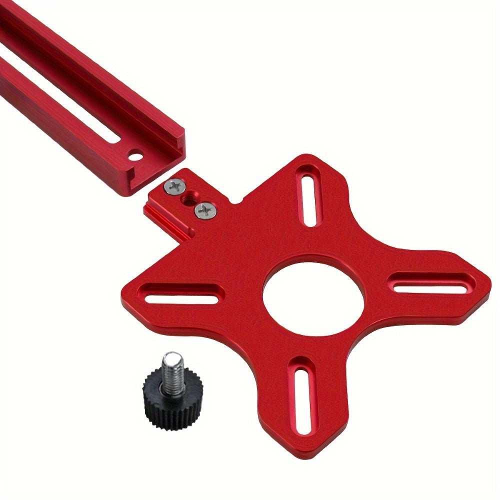 Circle Cutting Jig 3-in-1 Woodworking Router Fixture Expandable 3.54 to 24 Inch Diameter Adjustable Slotting Positioning Tool for Precision Circular Hole Milling DIY Professional