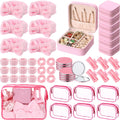 Spa Party Favors Set 48pcs for Women ¨C Sleepover Party Supplies with Headband, Wristband, Scrunchies, Hair Clip, Jewelry Case, Makeup Bag & Mirror, Bridesmaid Proposal Gift, Girls Night Return Gifts
