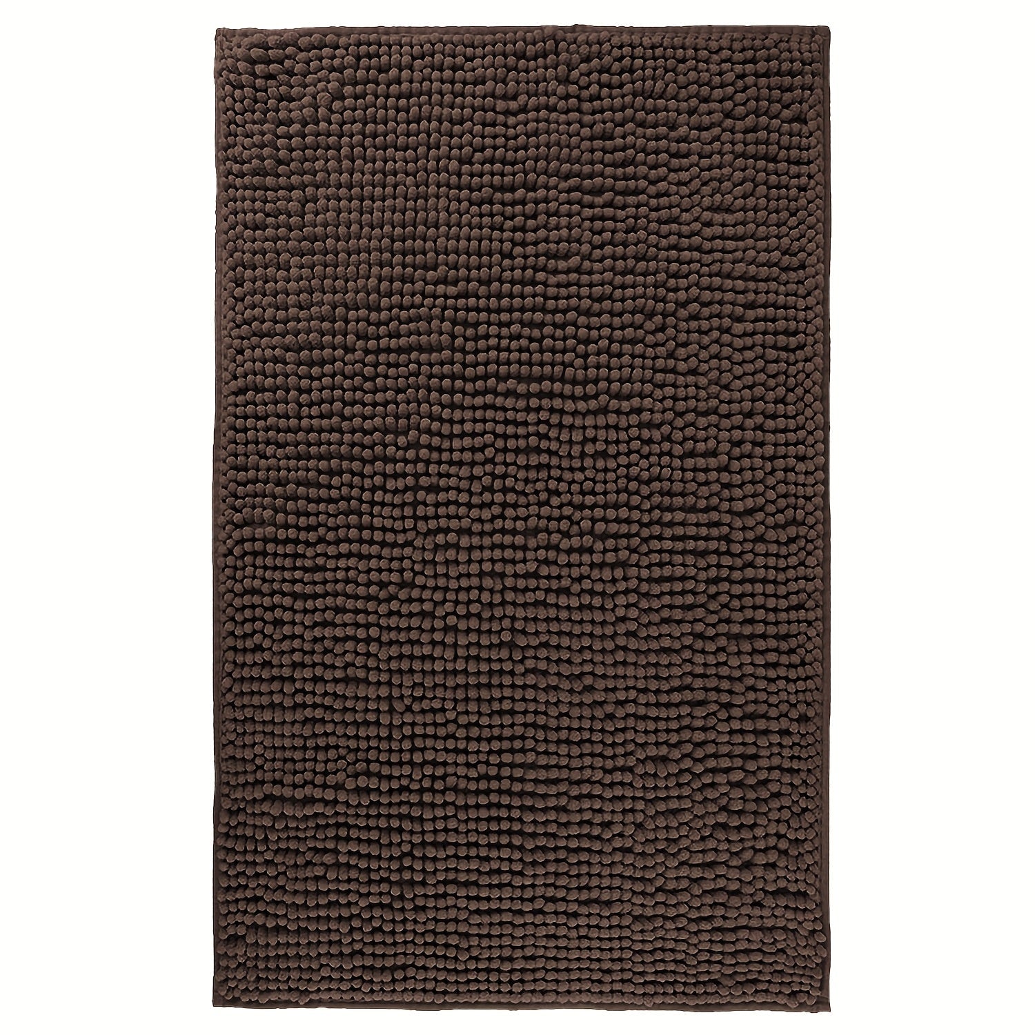Chenille Bath Rug Extra Thick Soft Absorbent Non-Slip Bathroom Mat Machine Washable, Multiple Sizes & Colors