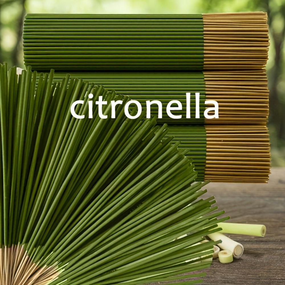 Citronella Incense Sticks 202PCS | 8.66¡± Essential Oil Infused Sticks for Meditation, Yoga & Aromatherapy ¨C Long Lasting Burn