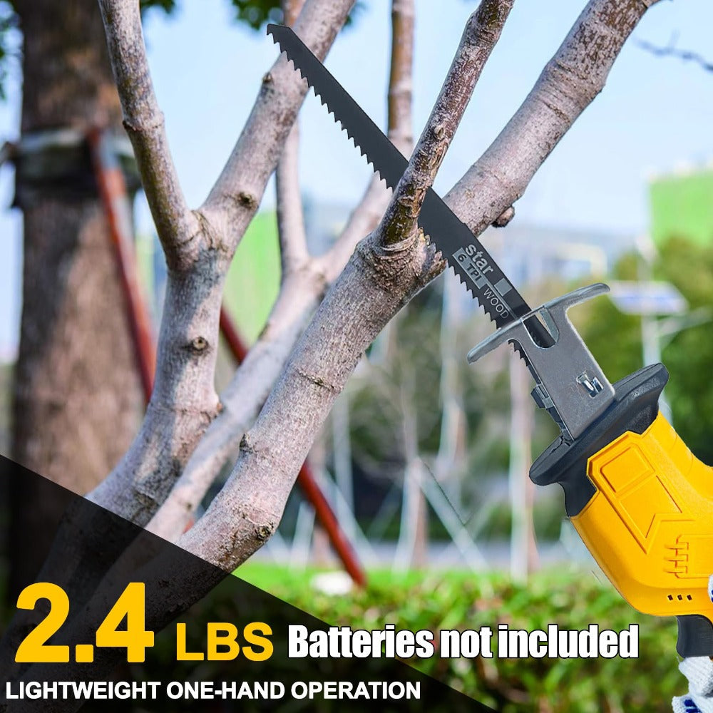 Reciprocating Saw Brushless Cordless for DeWalt 20V Battery ¨C 0-3500 SPM Variable Speed, Tool-Free Blade Change, 4 Saw Blades Included, for Wood, Metal & PVC Cutting (Battery Not Included)