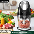 Electric Food Chopper Mini Food Processor ¨C One-Touch 600ml Vegetable Chopper with 4 Stainless Steel Blades, Meat Grinder Blender for Garlic, Fruits, Smoothie, Puree, Black