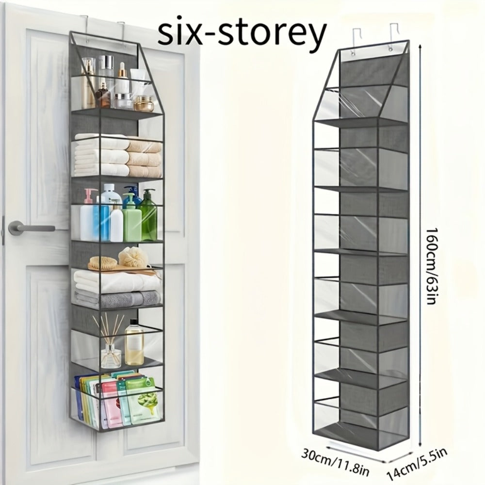 Hanging Storage Bag 4 & 6 Layer Foldable Non-Woven Organizer for Bedroom Bathroom Office Nursery Space Saving
