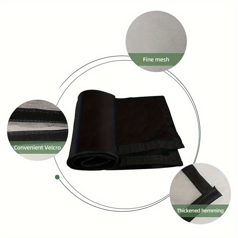 Garage Screen Door Magnetic Closure Heavy Duty Mesh Screen for 2-Car Garage, Hands-Free Walk-Through, Weather Resistant Pest Proof Bug Barrier, Easy Install, Fits Single & Double Garage Door Openings