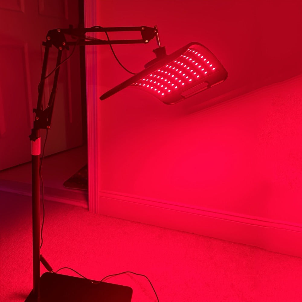Red Light Therapy Lamp 660nm & 850nm Near Infrared Light Therapy Device with Stand LED Panel for Face Body Skin Rejuvenation Pain Relief Muscle Recovery