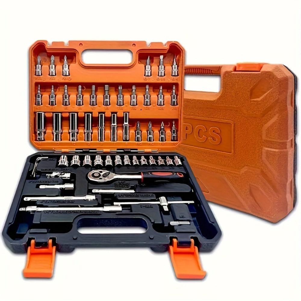 Premium Stainless Steel Repair Tool Kit 55/82/94/121PCS ¨C Complete Automotive & Home Repair Set | Multi-Function Hand Tools | No Charging Required | Easy to Use | Perfect Gift for Men