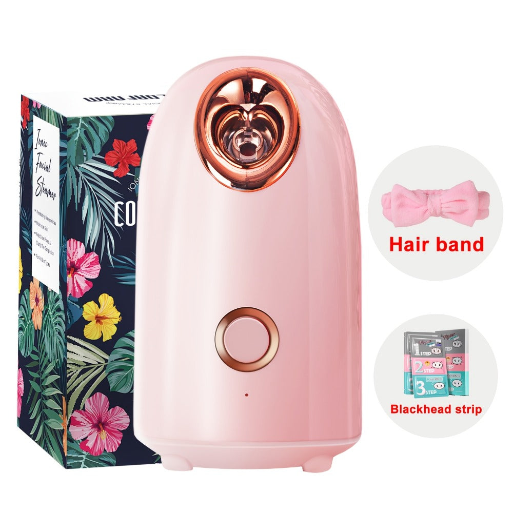 Blackhead Remover & Facial Steamer Combo - Pore Cleansing Home Spa Beauty Device for Dry Skin, Nose & Face Care, Unisex Skin Care Tool - Basic, Deluxe & Flagship Models, Great Gift Idea