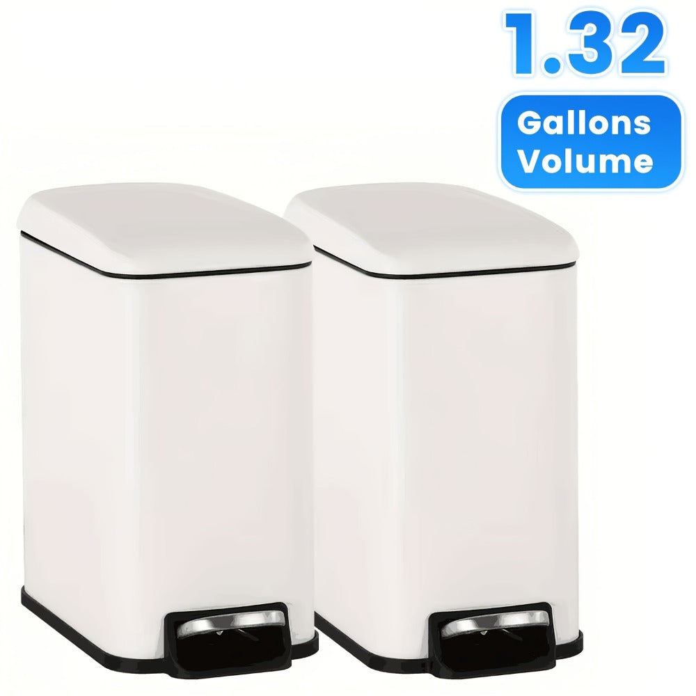 Stainless Steel Trash Can with Pedal & Removable Inner Bucket Fingerprint-Proof Kitchen Garbage Can with Hinged Lid ¨C 5L / 30L / 50L / 13 Gallon for Kitchen, Home & Office