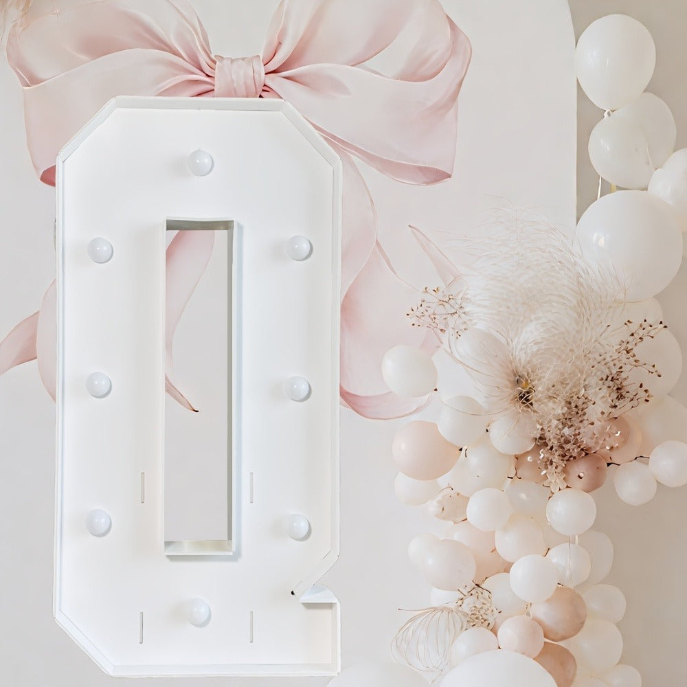 Marquee Letter Lights Warm White LED - 3FT Light Up Letters A-Z for Birthday, Anniversary, Wedding & Party Decor, Battery Powered KT Board Lighted Alphabet Signs for Wall & Indoor Display
