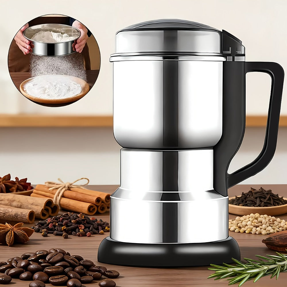 Electric Spice Grinder 300W ¨C Multifunctional 304 Stainless Steel Coffee Bean Herb Seasoning Grain Grinder Machine for Kitchen, Large Capacity, Powerful & Fast