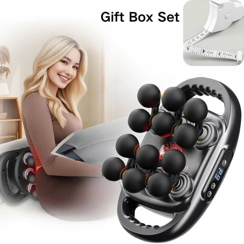 Massage Gun for Deep Tissue Relief ¨C Cordless Percussion Massager with 9 Speeds & 9 Modes, Multiple Heads for Back, Neck, Shoulders, Legs & Feet | Gift for Dad & Mom