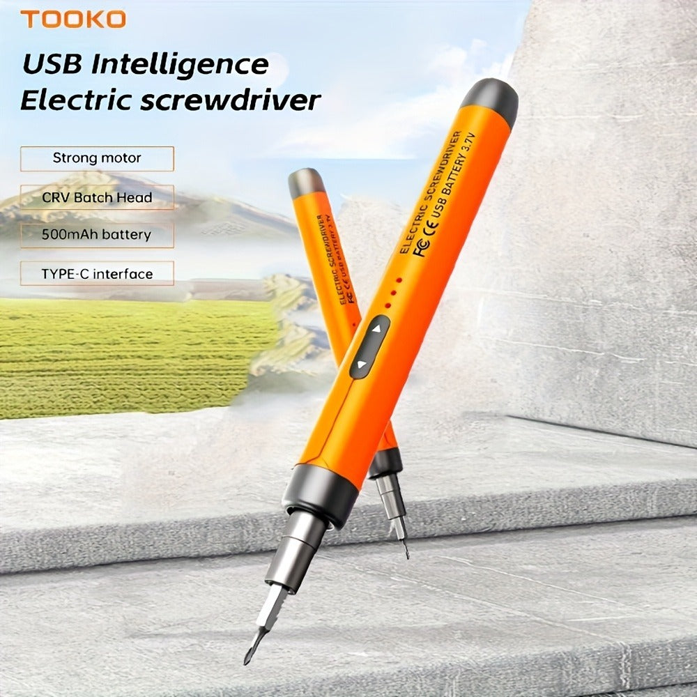 46-in-1 Electric Precision Screwdriver Kit - Brushless Motor USB Rechargeable 500mAh, 46 Bits Reverse Rotation for Phone, PC & Home Repair