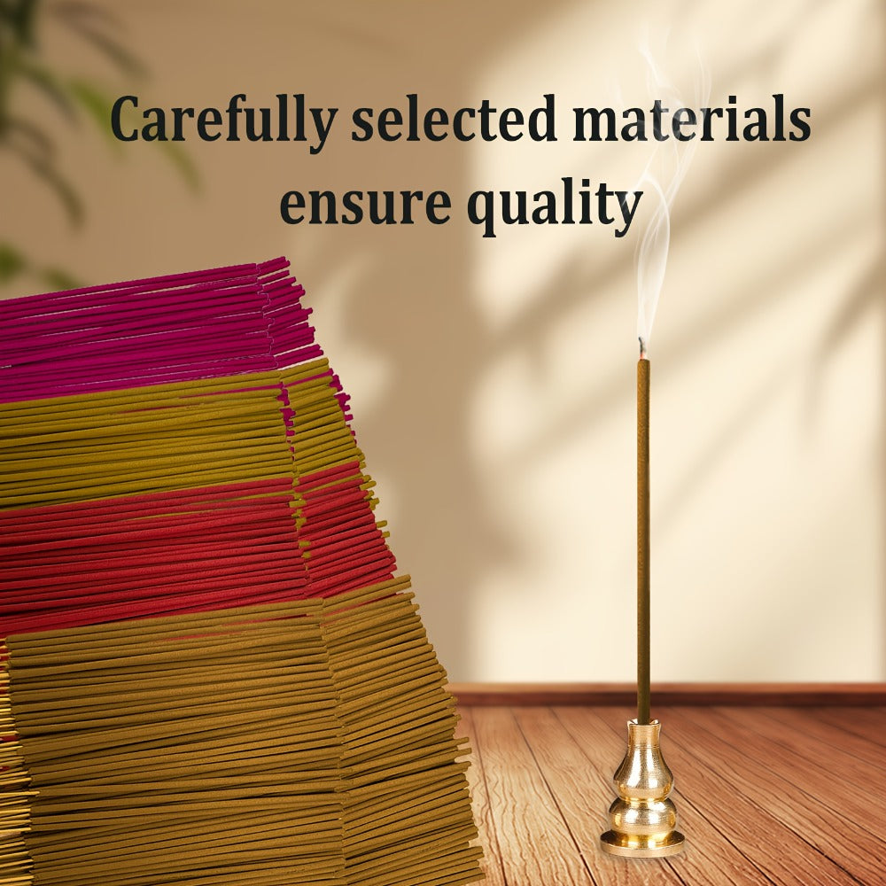 Incense Sticks 200pcs Aromatherapy Incense Set 4 Scents for Meditation Yoga Purification Home Fragrance Long Lasting Sandalwood Jasmine Rose Lavender Sage Gift