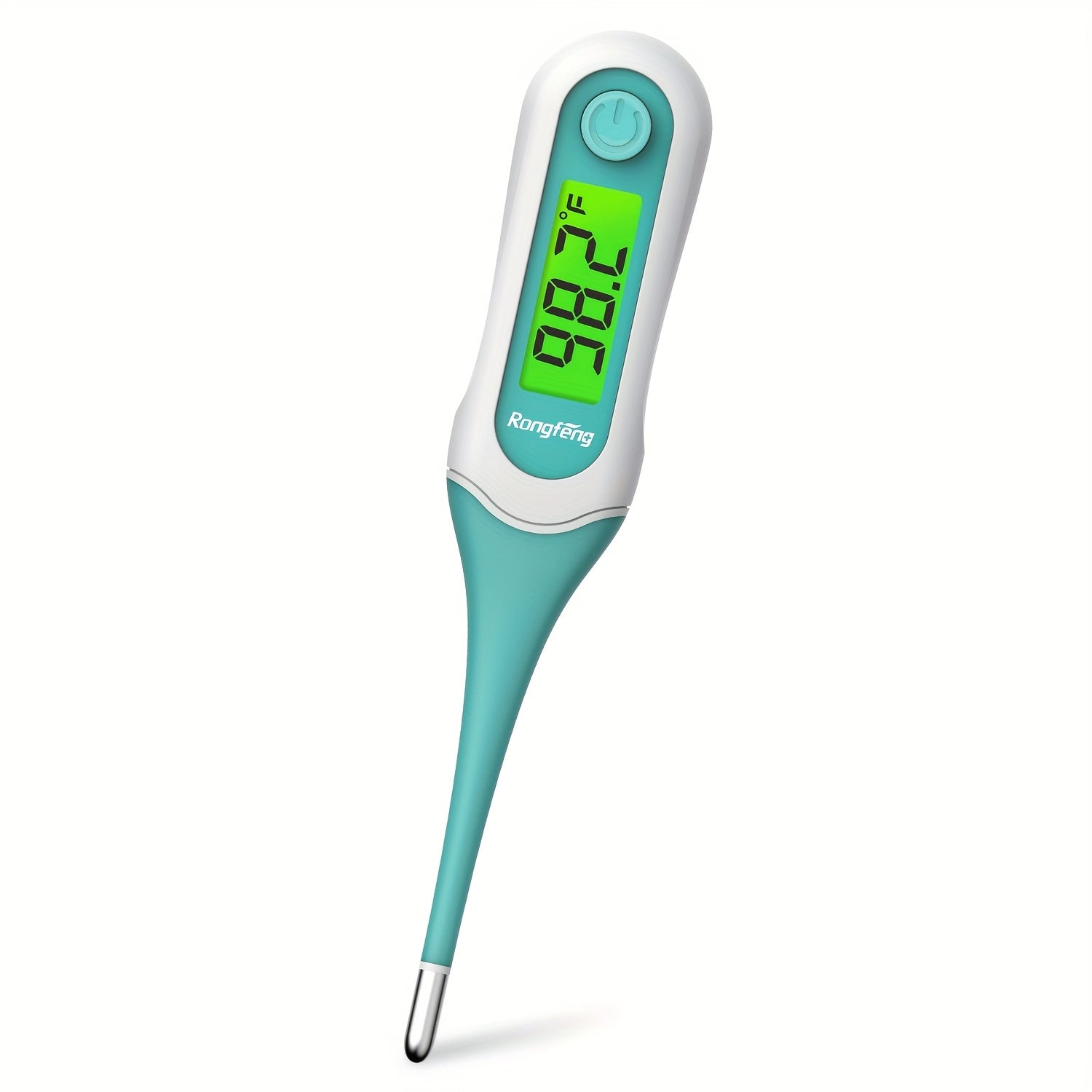 Digital Oral Thermometer for Adults & Kids ¨C 8-Second Fast Read, Bendable Tip, 3-Color Fever Backlight, 32 Memory Records, Rectal Use for Infants, Celsius/Fahrenheit Conversion