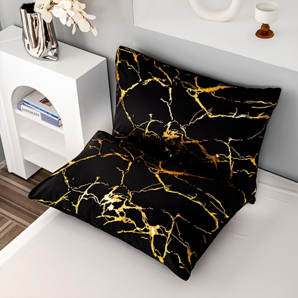 Duvet Cover Set 3 Piece Soft Bronzing Texture Bedding Set with Duvet Cover and 2 Pillowcases for Home Dormitory All Season Twin Full Queen King