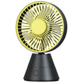 Desktop Fan Auto Oscillating 1800mAh USB Rechargeable, Portable Personal Fan with Wide-Angle Swing, Lightweight Compact Cooling Fan for Home, Office, Dormitory, Outdoor and Travel