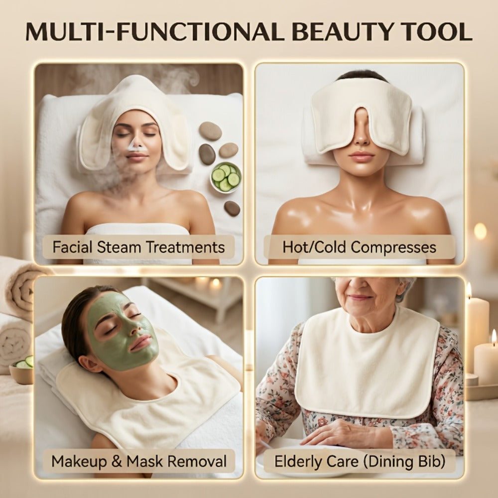 Microfiber Facial Towels 6 Pack ¨C Professional Split-Fiber Esthetician Face Towels for Facials, Mask Removal & Spa, Ultra-Soft Reusable Face Cloths for Skincare Routine, Spa Steam Towels, Gift for Women